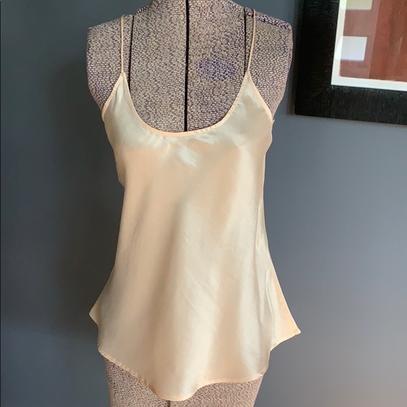 Giorgio Armani light peach silk camisole top XS(2) - Picture 2 of 8